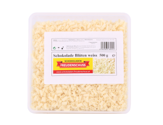 Schokolade Blüten weiß